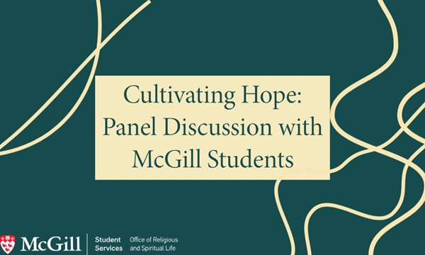 Panel Discussion with ϲ Students on Cultivating Hope