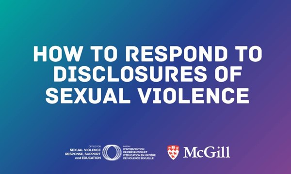 How to Respond to Disclosures Workshop